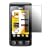 LG KP500 Cookie Black Silicon Skin Case with Screen Protector
