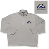 Colorado Rockies MLB Glacier Fleece Pullover Sweatshirt (Grey Heather) at Antigua