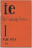 i.e.: The Cambridge Review -- Volume 1, Number 1