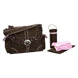 Kalencom Eco-Friendly Miss Prissy Buckle Bag, Chocolate/Pink