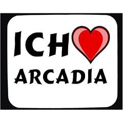 Mauspad mit Ich liebe Arcadia Dekoration