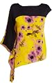 Yellow Floral Asymmetric Top