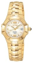 Seiko&reg; Coutura&trade; Women's Gold Tone Mother of Pearl Watch