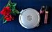 PERFECT GIFT FOR WOMEN ! 10X/1X Travel Lighted Cosmetic Make-Up Compact (Silver Color) Elegant Mirror with Tweezer and Pouch