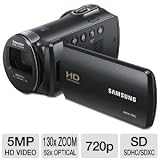 Samsung HMX-F80 Flash Memory HD Digital Video Camcorder (Black)