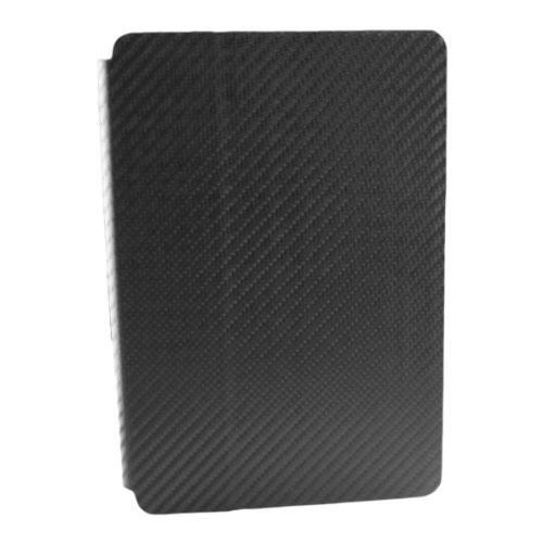 【iPad mini 専用】 高級感あるブラックカーボン調カバー [ブックタイプ] 7.9インチ アイパッド ミニ スタンドケース  横置き機能付き IPDM-FPSLOPE-BK