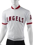 MLB Mens Los Angeles Angels Short Sleeved Cycling Jersey