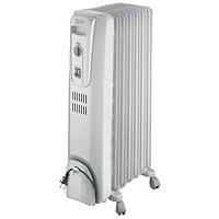 Delonghi TRH0715 Radiator Heater 7 Fin Oil-Filled Thermostat