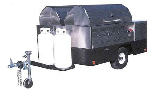 Silver Giant 96 inch Silver Giant BBQ Trailer Grill