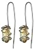 Citrine earrings, 'Thought' 0.5 W x 1.4 L