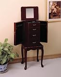 Home Decor Jewelry Armoire Cherry Finish
