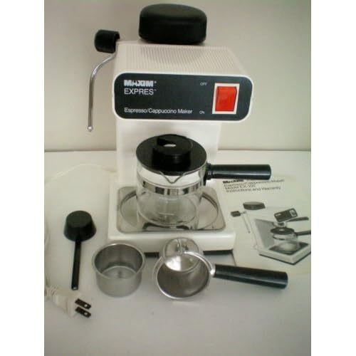 Maxim Espresso/Cappuccino Maker White The No. 1 Selling Machine