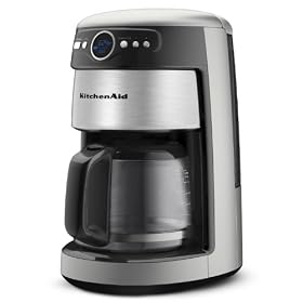 KitchenAid 14-Cup Glass Carafe Coffee Maker, Countour SilverKitchenAid 14-Cup Glass Carafe Coffee Maker
