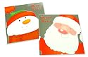 The Christmas Factory Santa & Snowman Christmas Cards Box of 16
