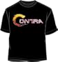 Contra Konami Classic 80's Arcade Video Game Basic Logo Adult Black T-Shirt, Medium