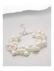 Fresh Water Pearl Bracelet In Zinc
