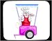 Mouse Pad with dog, vendor, cat, cook, hot