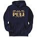 Hoodie Mens Navy Blue " Puli - ORNAMENTS / URBAN STYLE " Dogs