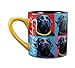 Paw Palettes Black Lab Woofhol Ceramic Mug, 16-Ounce