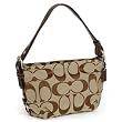 Authentic Coach 24CM Signature Khaki East West Duffle Bag 15068