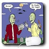 Rich Diesslins Funny General Cartoons - Halloween - Zombie Vegans - Mouse Pads