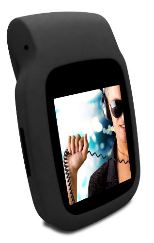 Odys Cubo MP3-Player-Clip (3,8 cm (1,5 Zoll) TFT-Farbdisplay, Micro-SD-Kartenslot, USB 2.0) schwarz