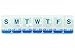 Ezy Dose 7-Day Classic Pill Reminder, 2XL Jumbo Size, Blue