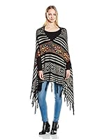 Peace & Love Poncho (Negro)