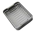 14.5" Roasting Dish with Stainless Steel Rack - Dish is Hard Anodised