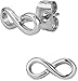 Stainless Steel Infinity Symbol Stud Earrings for Kids