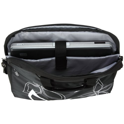 17 Inch Black Flowers Floral Design Laptop Computer Carrying Case Messenger Shoulder Bag Briefcase 17 Inch Black Flowers Floral Design Laptop Computer Carrying Case Messenger Shoulder Bag Briefcase