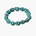 JQUEEN Blue,Howlite Turquoise Skull Beads Buddhist Prayer Bracelet Mala