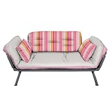 Mali Flex Futon- Pink Sundae Stripe