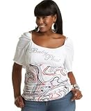 Baby Phat - Baby Phat Plus Size Ruched-Shoulder Top