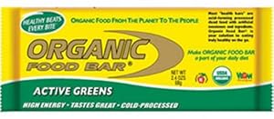 Organic Food Bar Active Greens, 12 Count