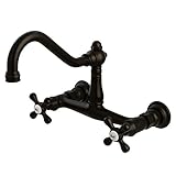 Kingston Brass KS3245AX Vintage Vintage Centerset Vessel Sink Faucet, 8, Oil Rubbed Bronze by Kingst