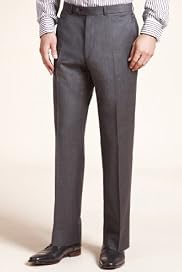 Collezione Wool Rich Flat Front Stripe Trousers [T15-6530C-S]