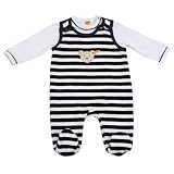 Zoom Produkt-Bild: Steiff Unisex - Baby Bekleidungsset, gestreift Classics Nicky 0002855, Gr. 62, Blau (marine 3032)