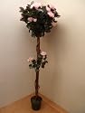 Artificial Tree - 4' Pink Artificial Rose Tree - 1.2m Artificial Plant In A Pot
