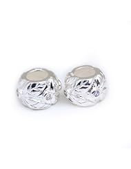 TheIKA 2pc 925 Sterling Silver Charm Beads PB-12149