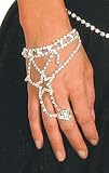 Rhinestone Silver Slave Bracelet Belly Dance Outfit 1SZ