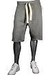 Jordan Craig Cut Off Fleece Shorts Heather Grey. Size: LG