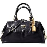 Coach Madison Leather Sabrina Duffle Sac Bag 12937 Black