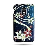 WIRELESS CENTRAL Brand Hard Snap-on Shield With FLORAL GALAXY Design Facepl ....