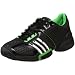 adidas Men's Barricade 6.0 Tennis Shoe,Black/Metallic Silver/Intense Green,11 M US