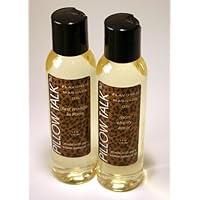 Two Bottles of Pillow Talk 4 oz Edible Massage Oil