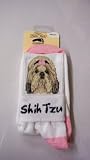 For Bare Feet Dog Breed Shih Tzu Roll Down Sock