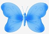 10 Blue Swirl Glitter Butterfly nylon hanging ceiling wall baby nursery room wedding decor decoration decorations girls bedroom party shower 41eNDOcucDL. SL160 10 Blue Swirl Glitter Butterfly nylon hanging ceiling wall baby nursery room wedding decor decoration decorations girls bedroom party shower