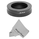 T Lens Mount Ring Adapter for 4/3 Olympus System Camera Body + MagicFiber MicroFiber Cleaning Cloth