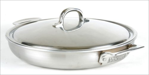 Viking 4-qt. Stainless Steel Professional Cookware Casserole/Paella Pan